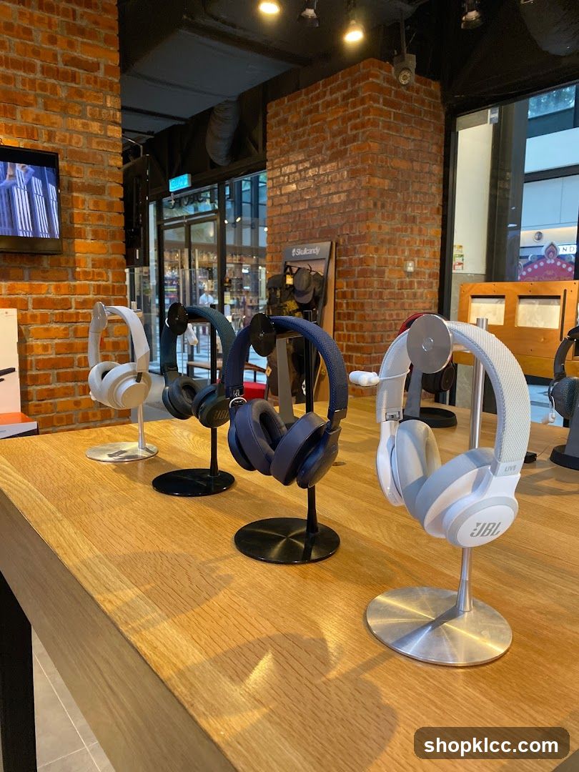 Headphones Display in Store