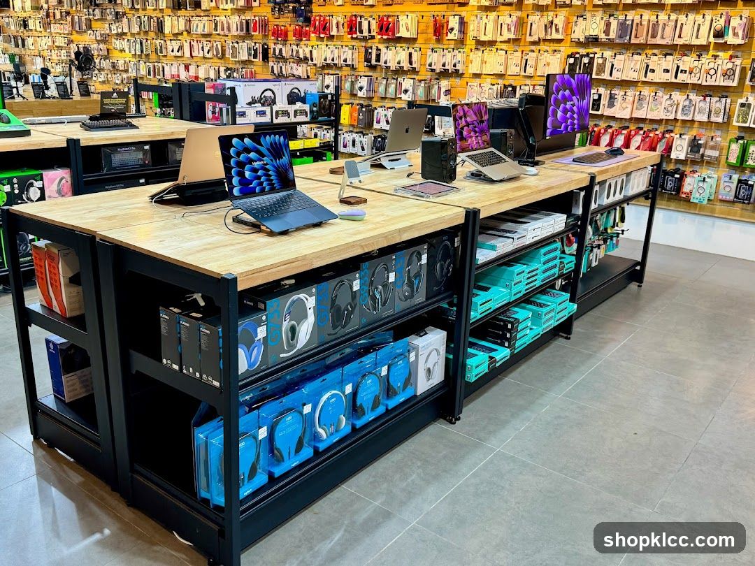 Electronics Store Interior Display
