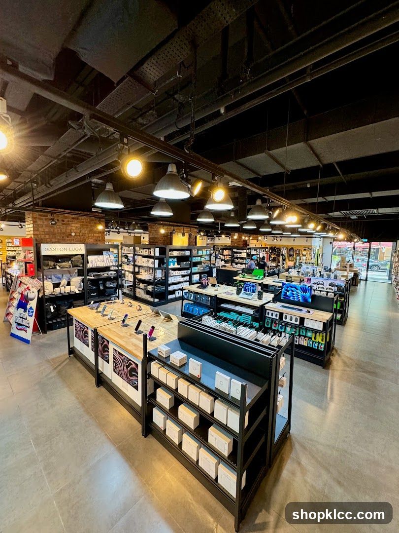 Interior of a retail store