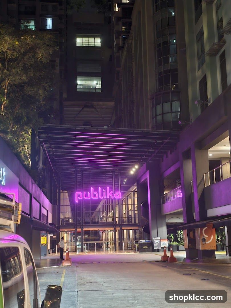 Publika Entrance at Night