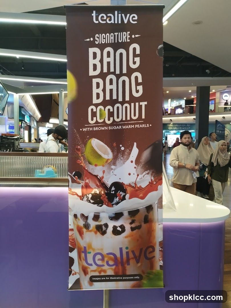 Tealive Bang Bang Coconut Drink Advertisement