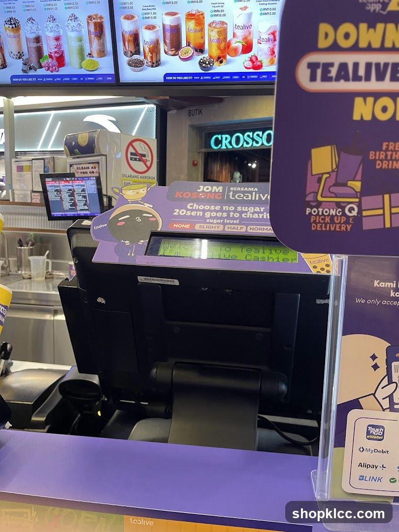 Tealive Cashier Counter