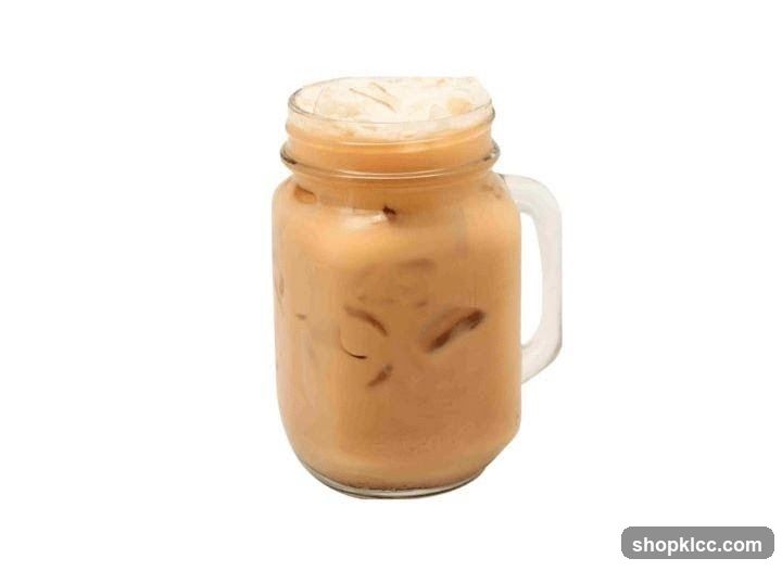 Iced Coffee in a Mason Jar