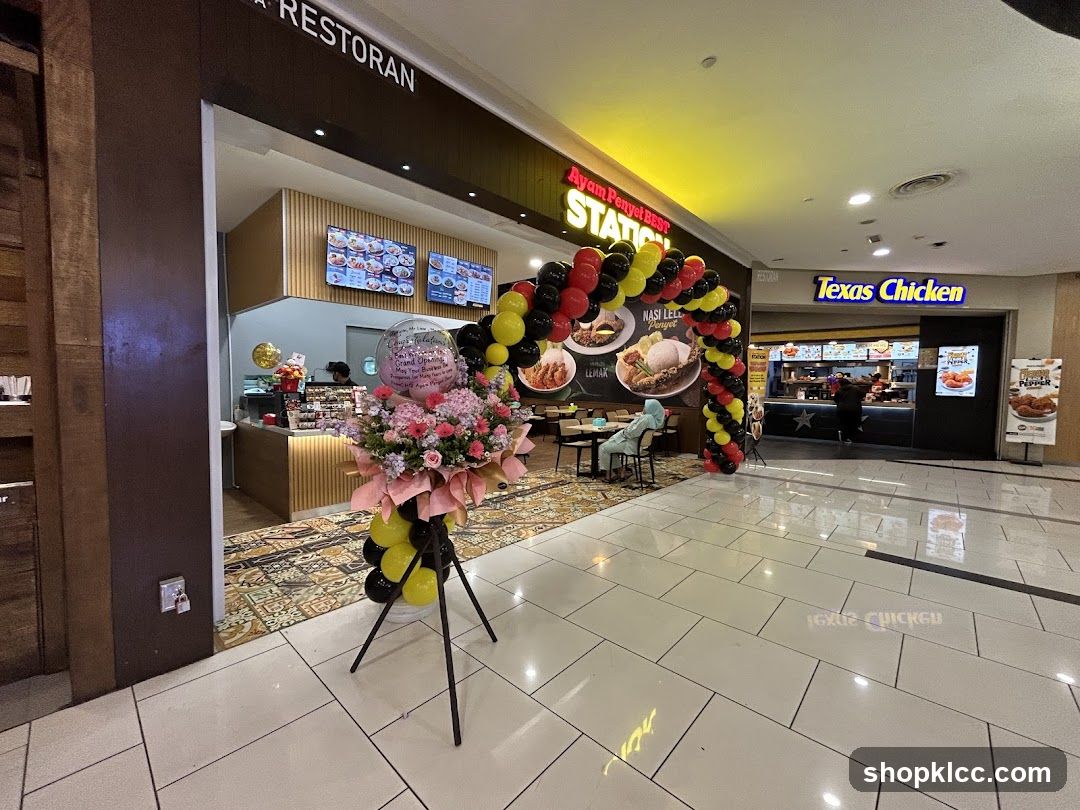 Restaurant Entrance with Decorations