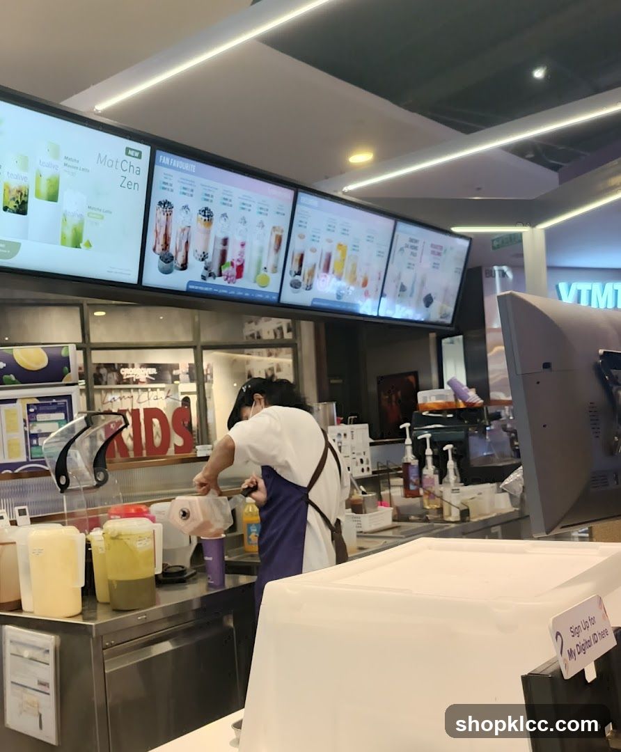 Bubble Tea Shop Counter