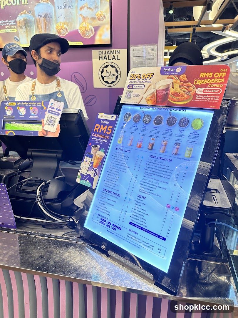Tealive Menu