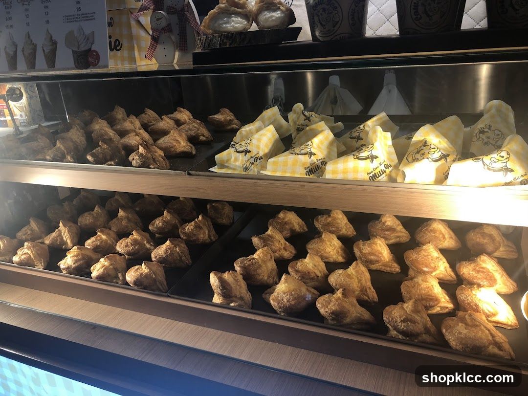 Pastries in a Display Case