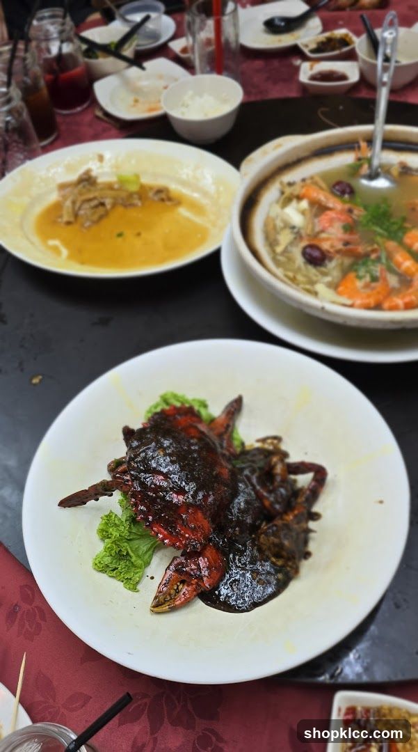 Table with Seafood Dishes