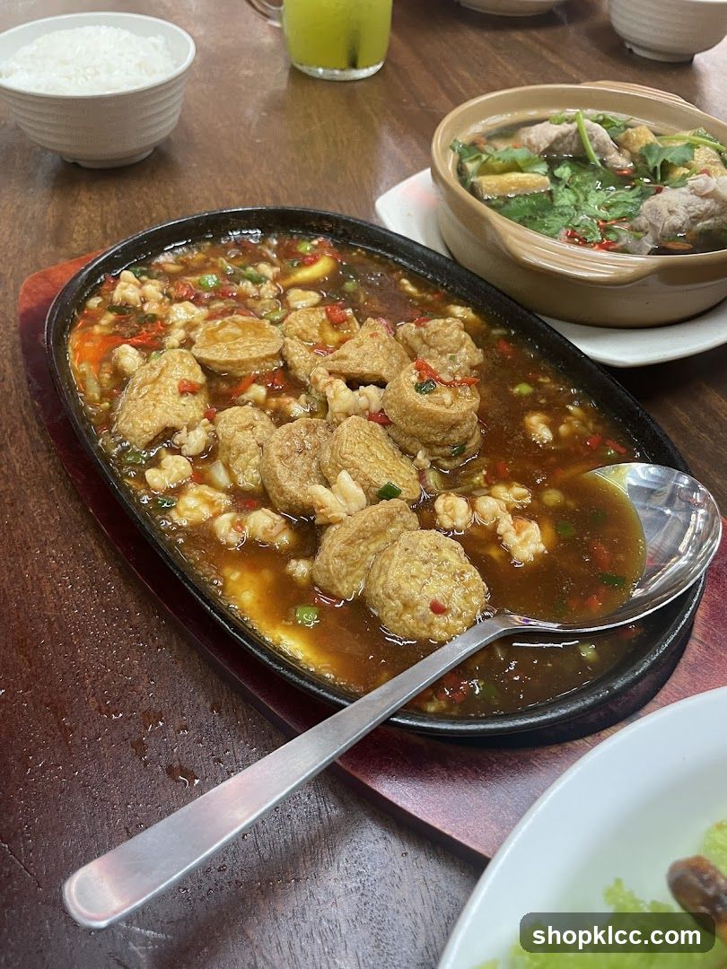 Sizzling Tofu Dish