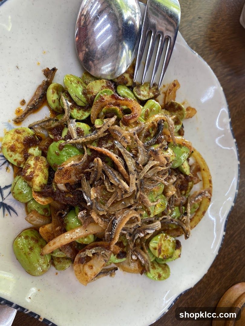 Stir-fried Stink Beans with Anchovies
