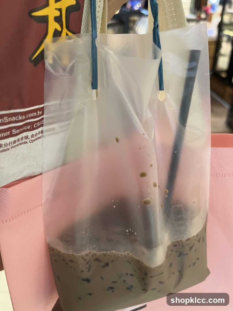 Beverage in a Plastic Bag
