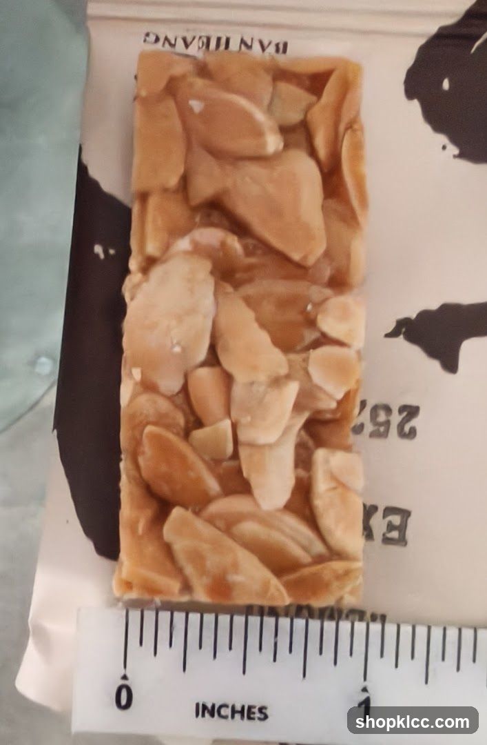 Almond Bar with Ruler