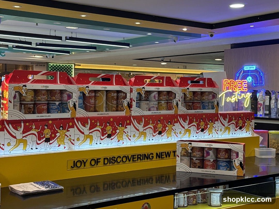 Product Display with Free Tasting Sign