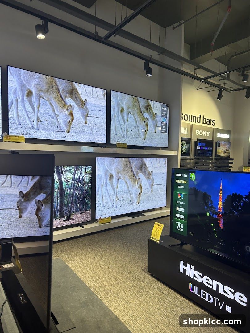 Televisions and Soundbars Display
