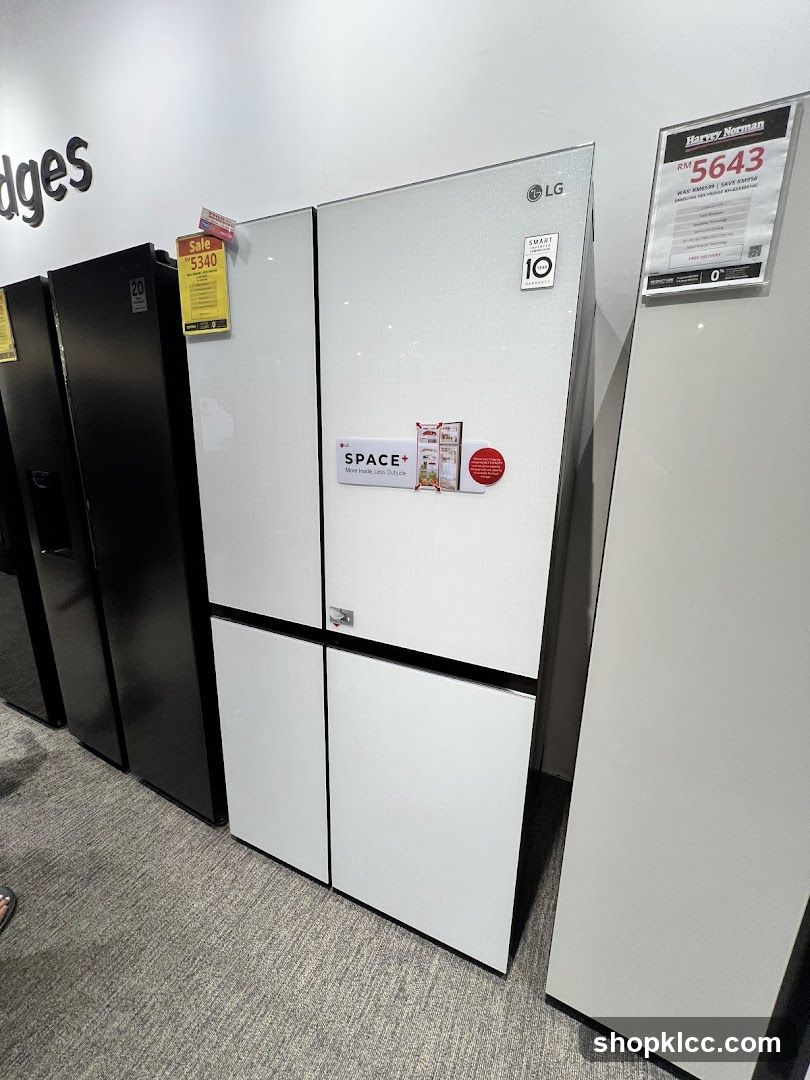 Refrigerators on Display