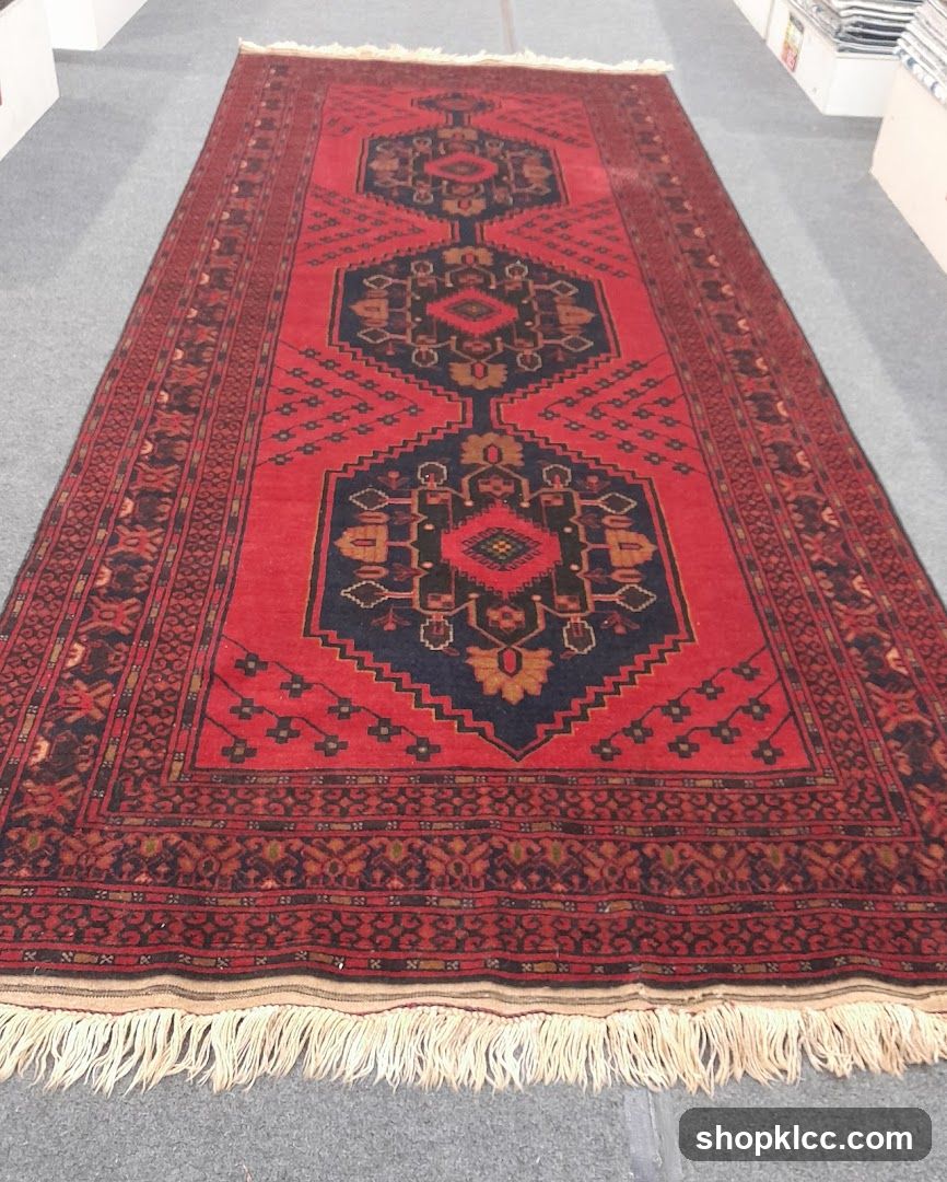 Red and Blue Oriental Rug