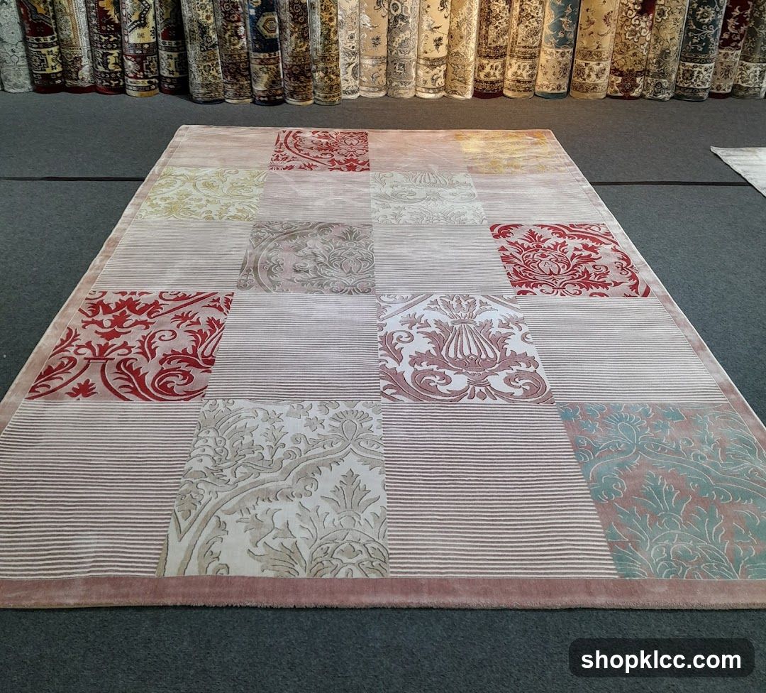 Patchwork Rug Display