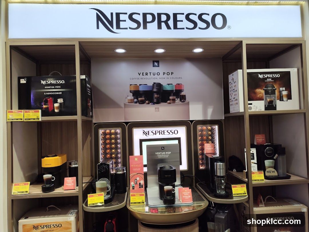 Nespresso Coffee Machines and Accessories Display