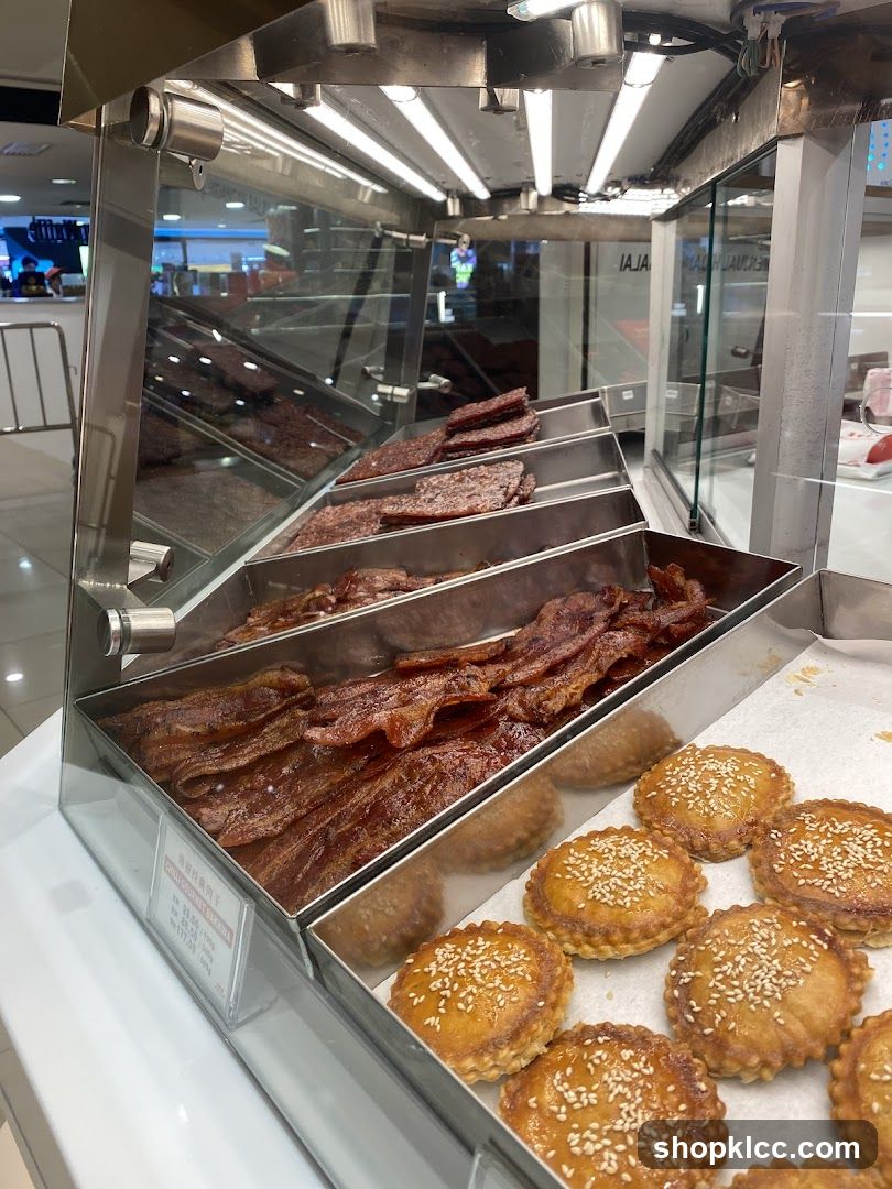 Bak Kwa and Pastries Display