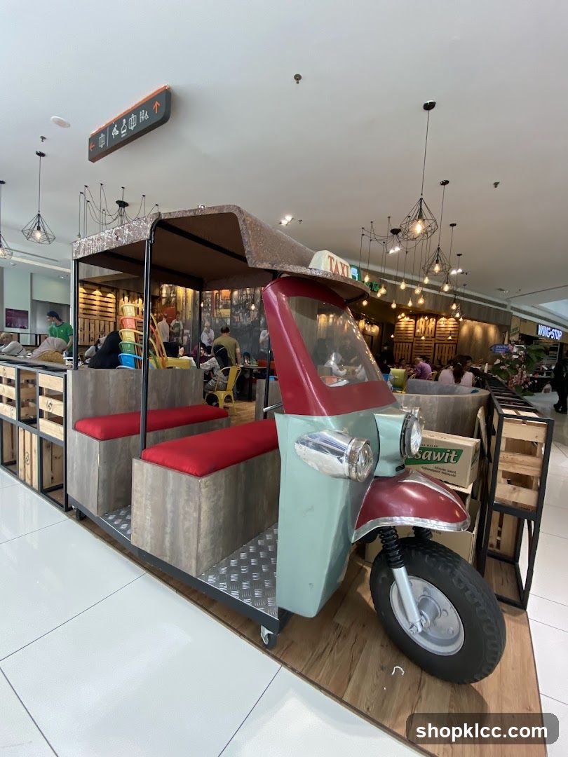 Tuk-Tuk Themed Seating Area