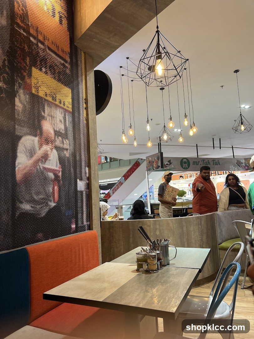 Restaurant Interior with Seating and Staff