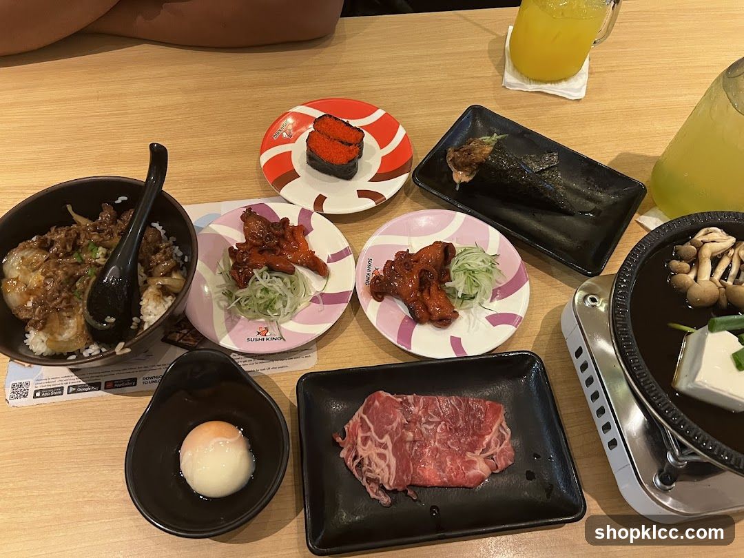 Sushi and Hot Pot Meal