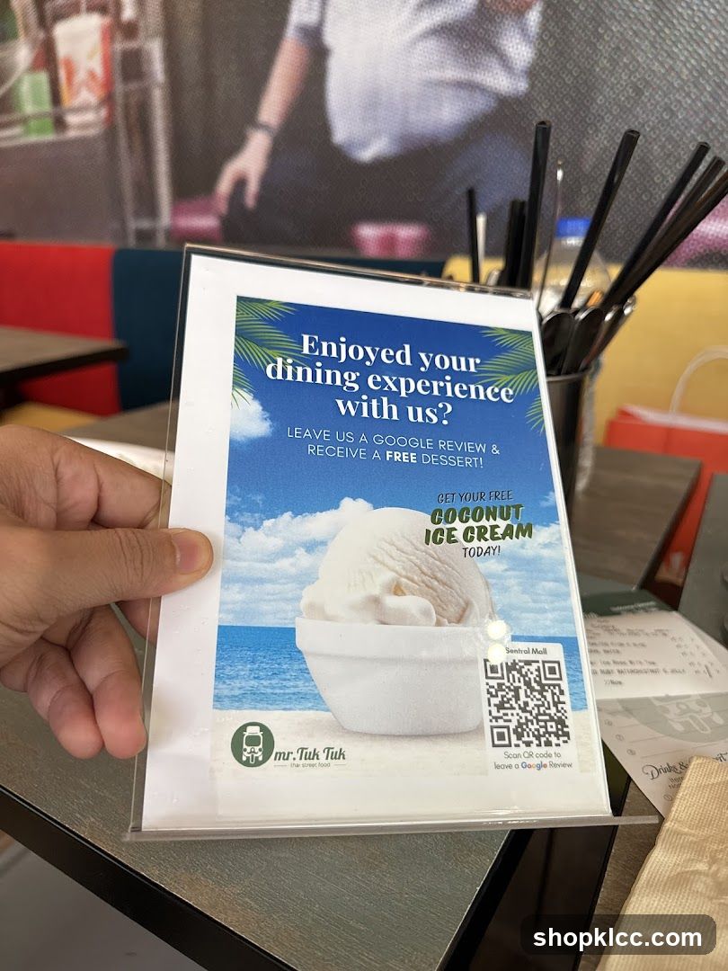 Free Coconut Ice Cream Offer