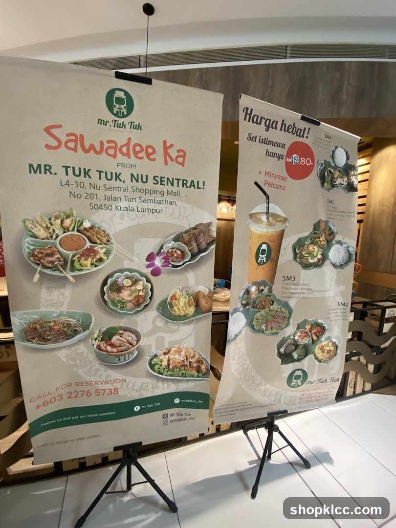Mr. Tuk Tuk Menu Boards
