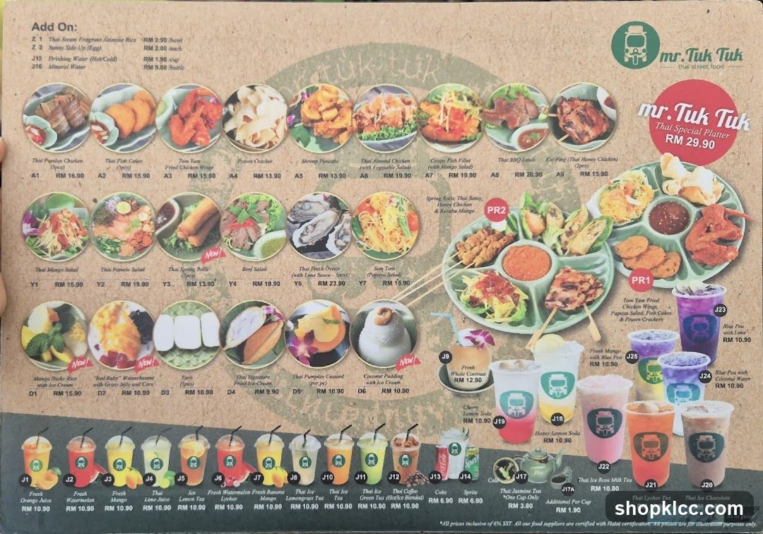 mr. Tuk Tuk Thai Special Platter