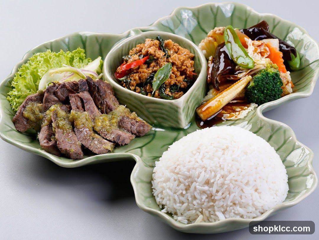 Thai Beef and Rice Platter
