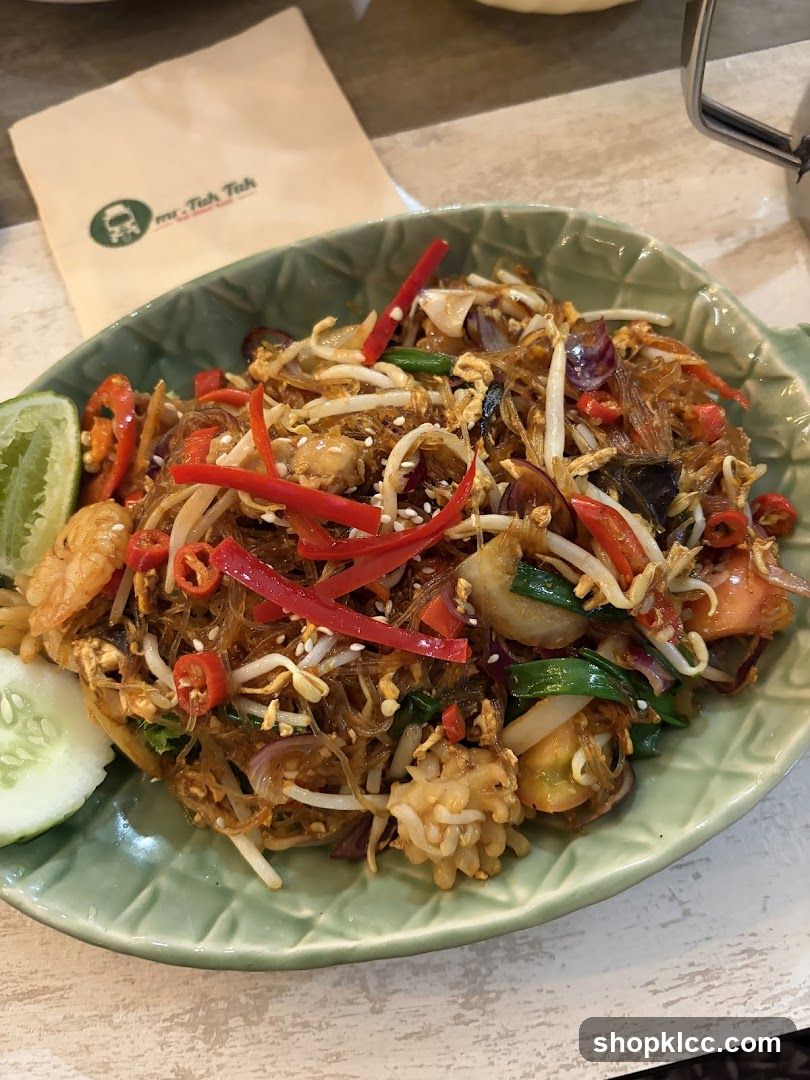 Pad Thai with Shrimp and Squid