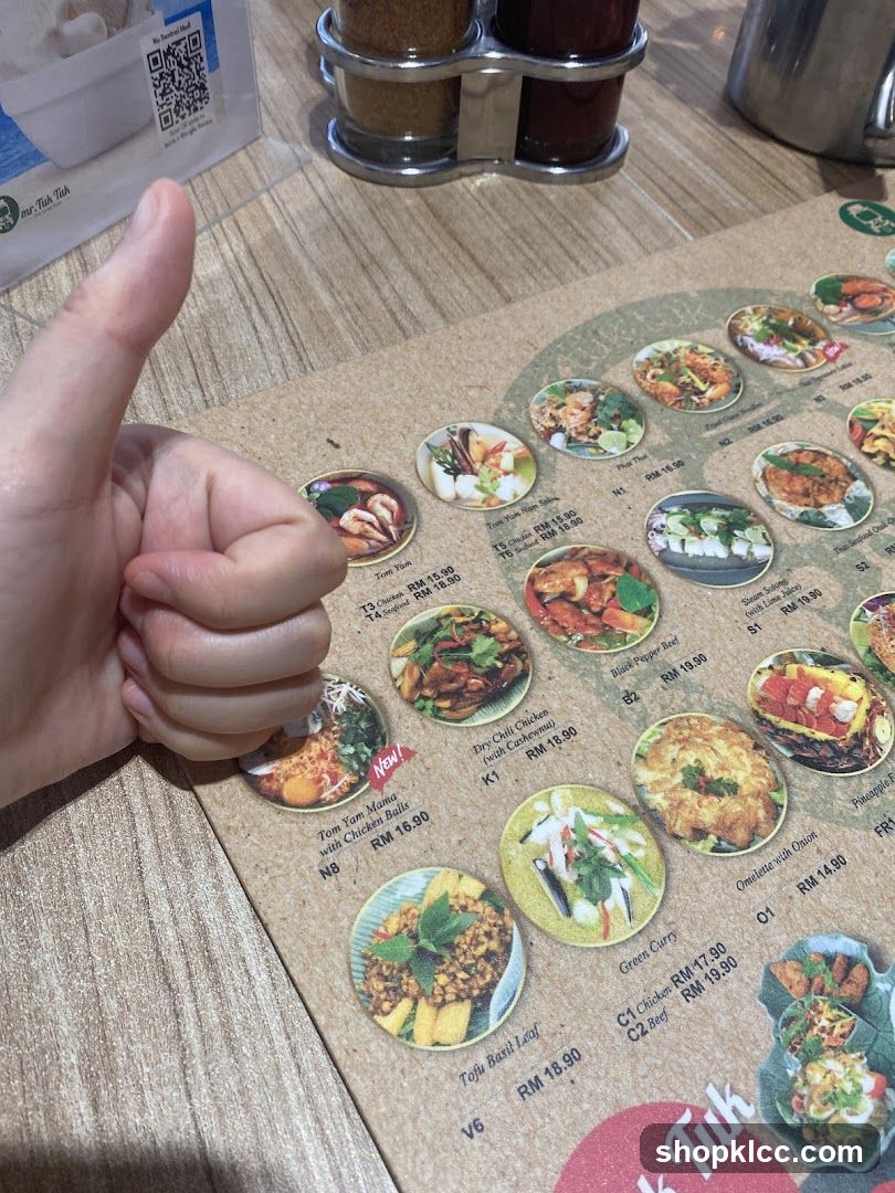 Mr. Tuk Tuk Menu
