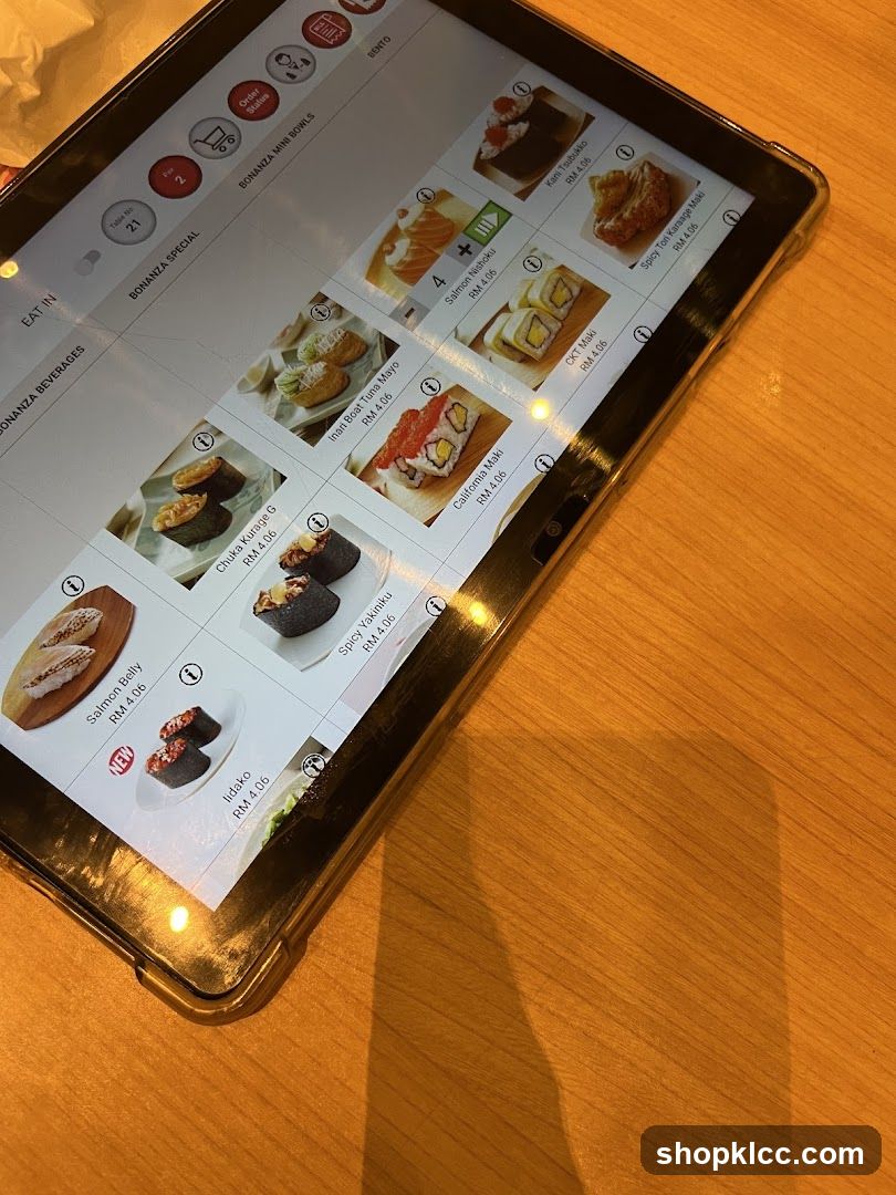 Bonanza Special Menu