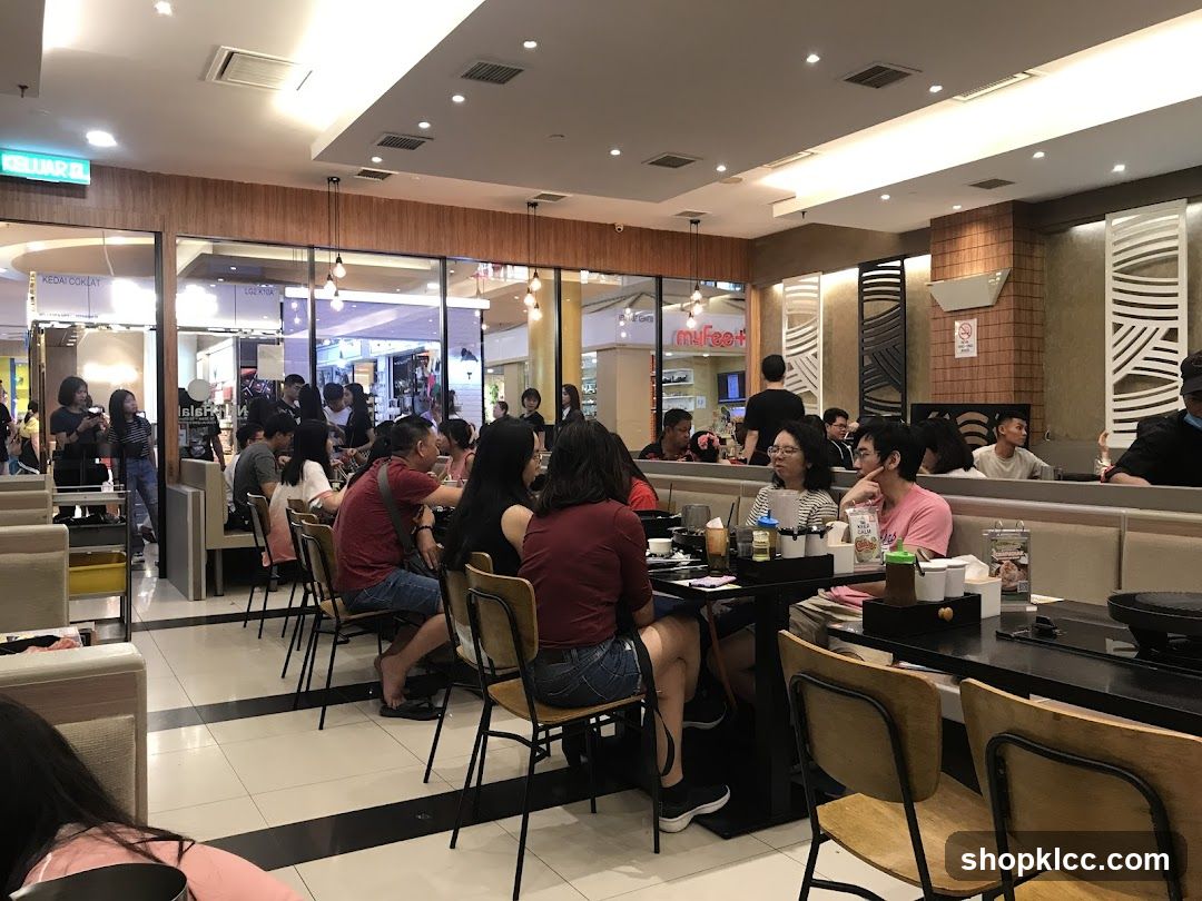 Restaurant Interior with Diners