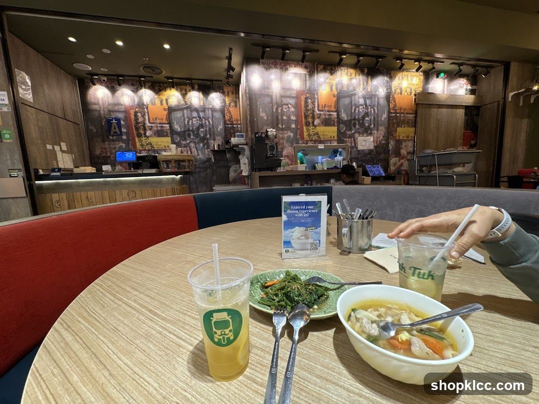 Dining Table with Food and Drinks