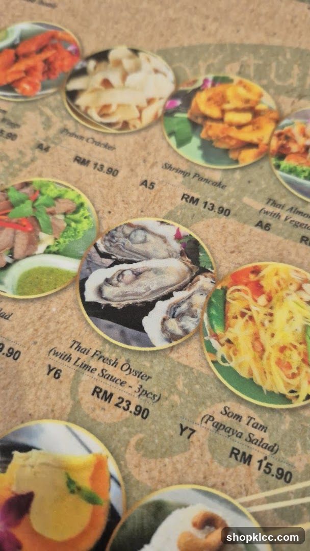 Thai Menu