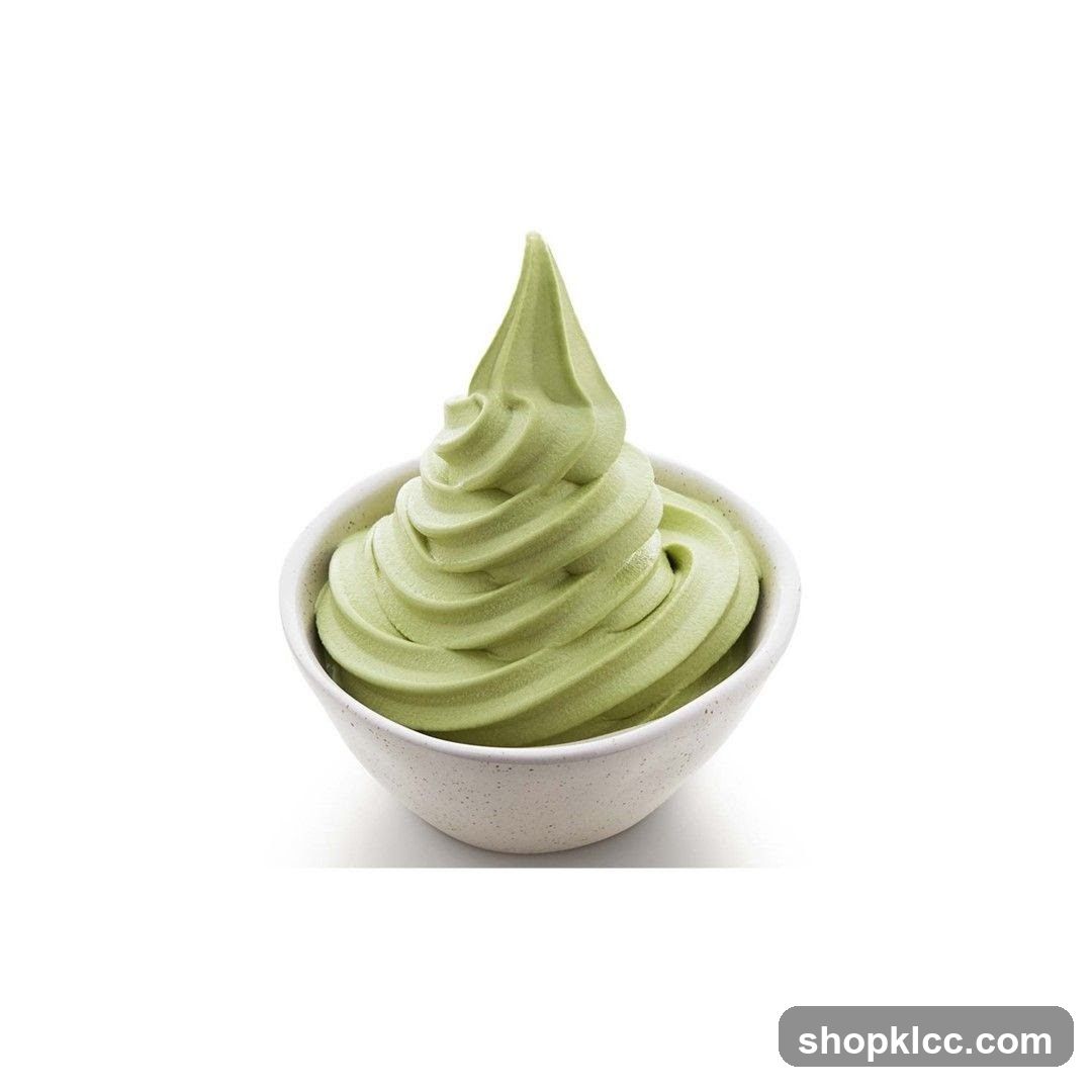 Matcha Soft Serve Ice Cream