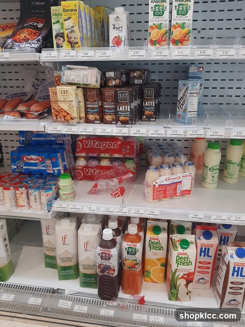 Beverage and Food Products on Shelves