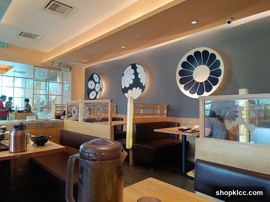 Restaurant Interior with Decorative Wall Art