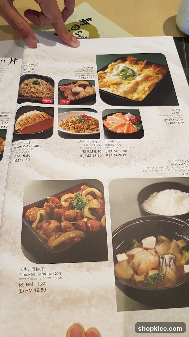 Japanese Food Menu