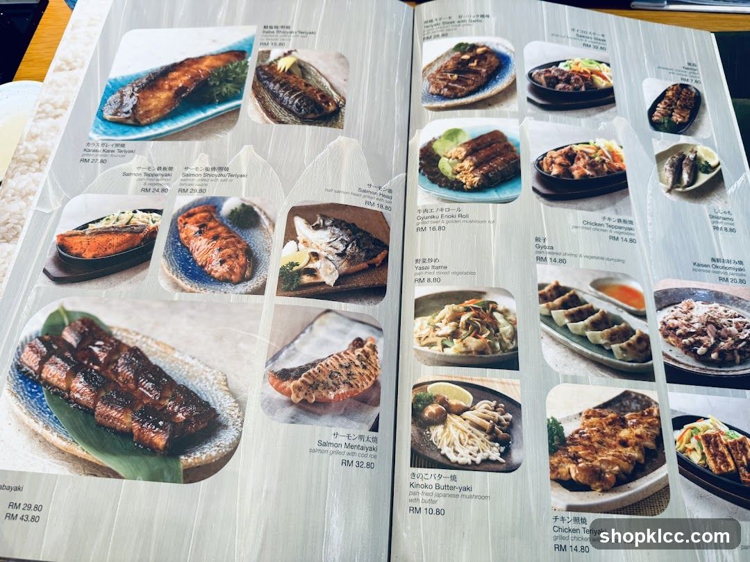 Japanese Menu