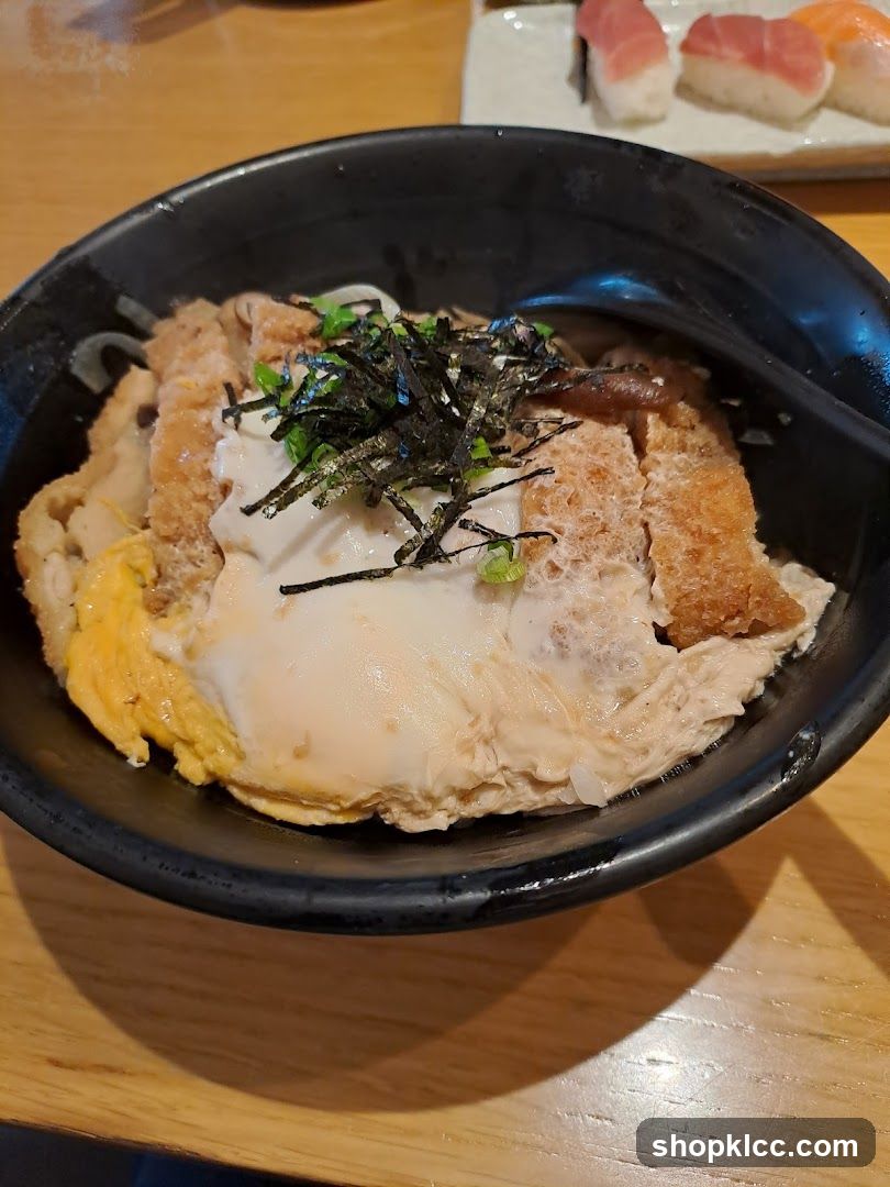 Katsudon with Sushi
