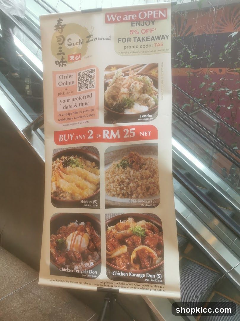 Sushi Zanmai Takeaway Promotion