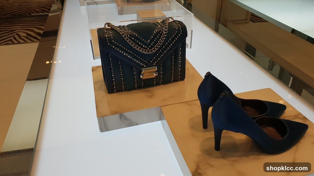 Handbag and heels display