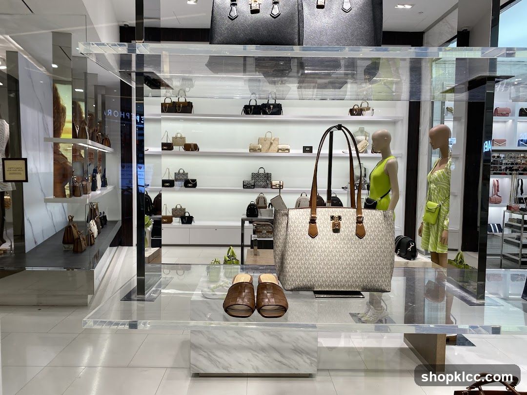 Store Display of Handbags and Accessories