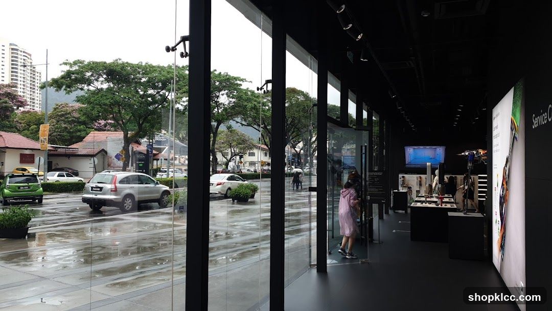 Modern Store Interior with Street View