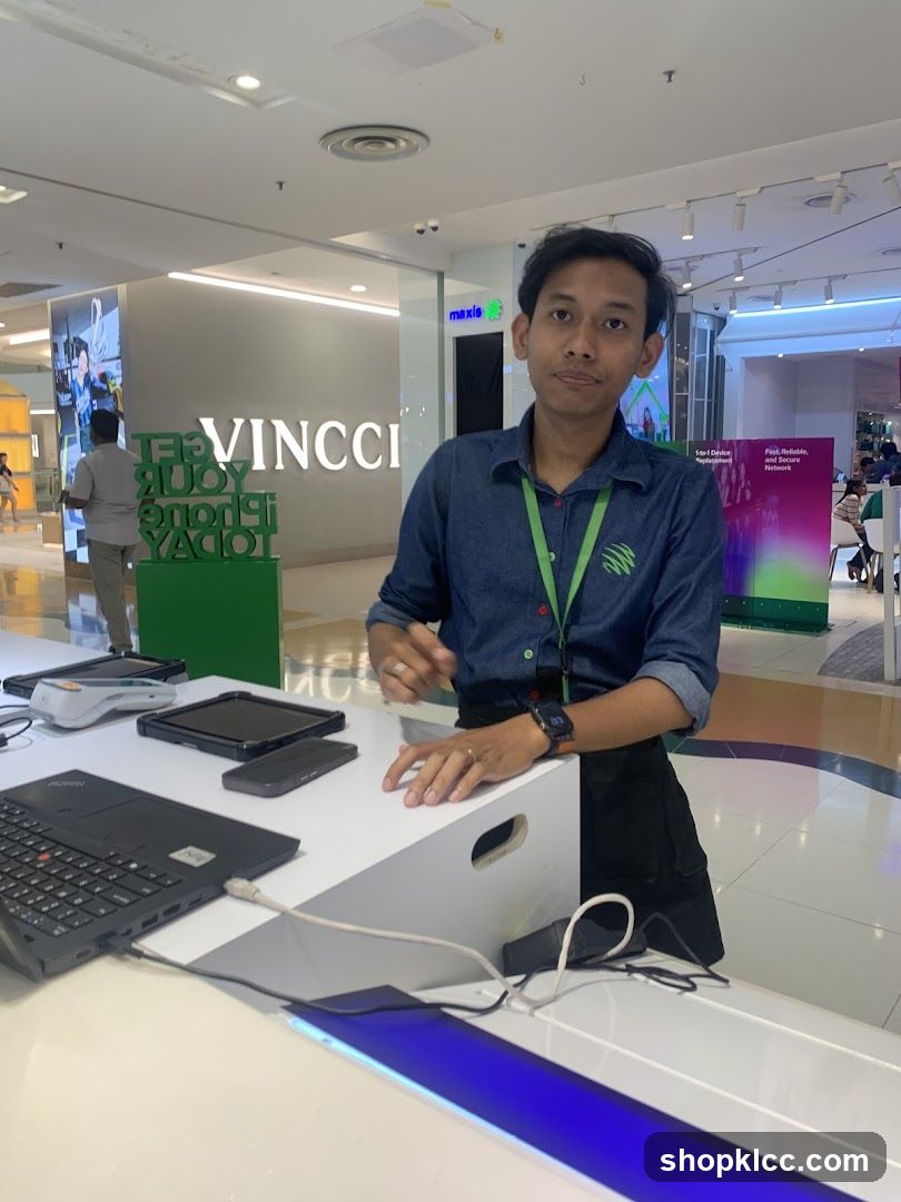 Store Employee at Counter