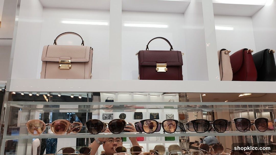 Handbags and Sunglasses Display