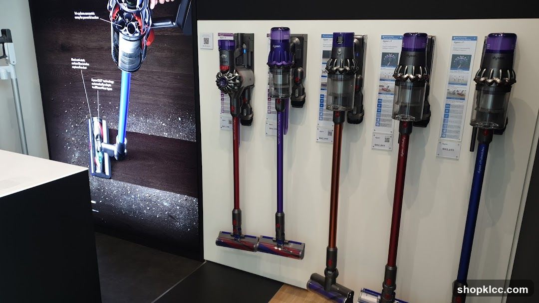 Dyson Vacuum Cleaners Display