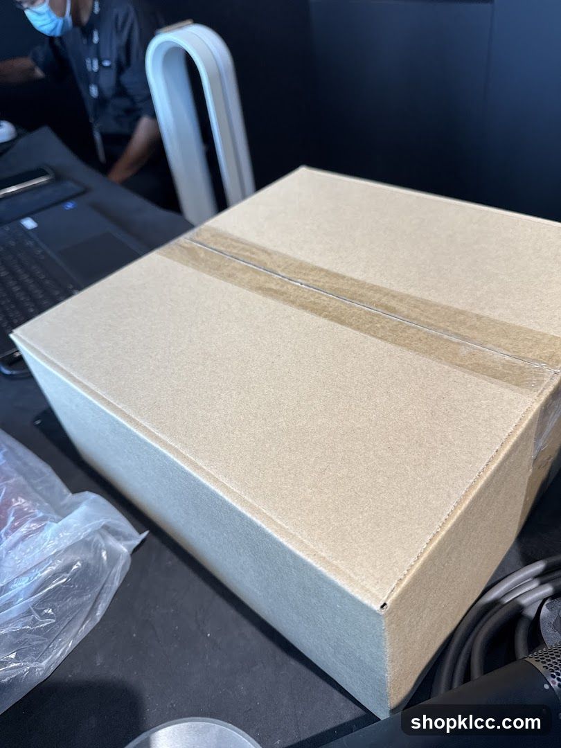 Cardboard Box on Table
